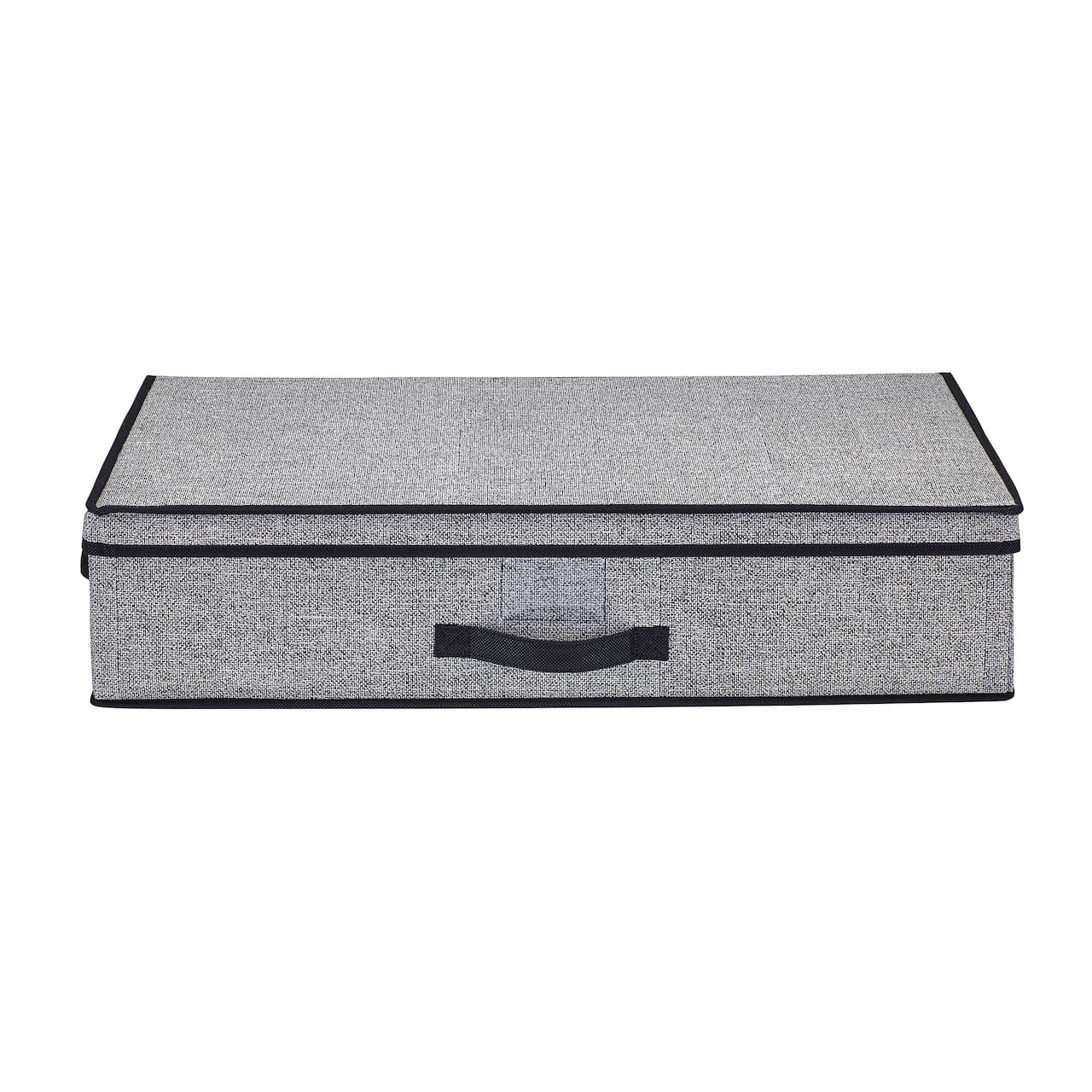 Simplify 28" Under the Bed Black Storage Box